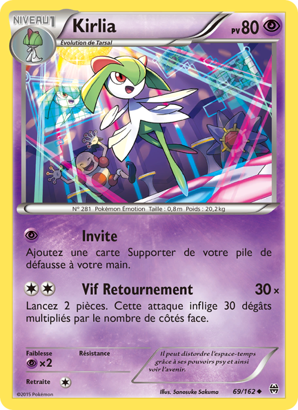 Kirlia 69 — Impulsion Turbo (French Pokémon TCG card)