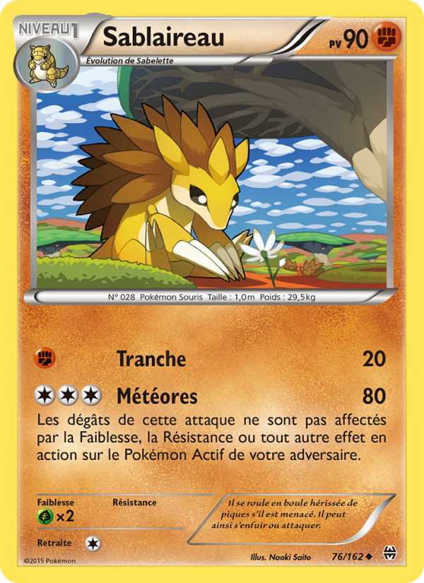 Sablaireau 76 — Impulsion Turbo (French Pokémon TCG card)