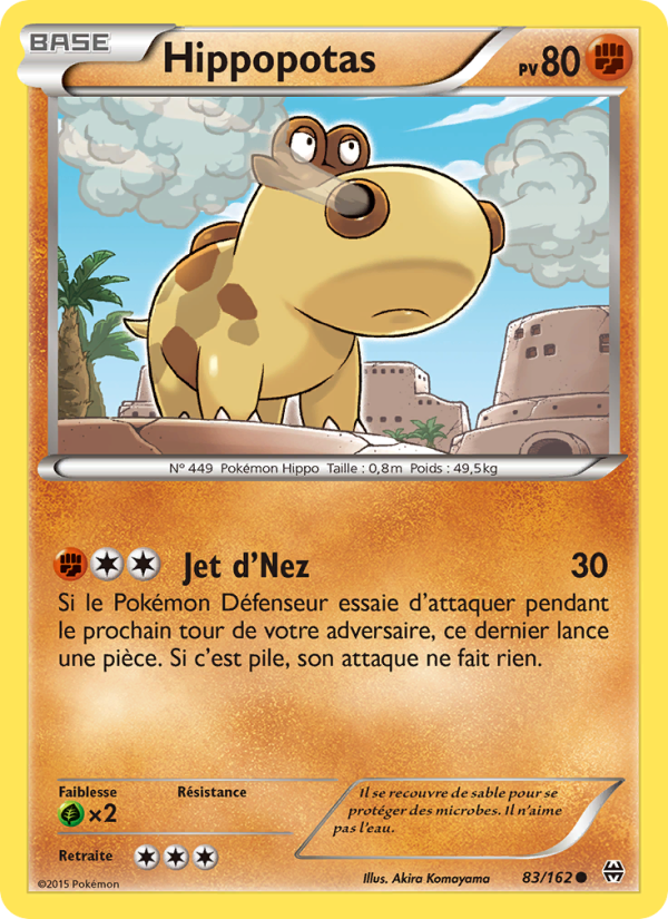 Hippopotas 83 — Impulsion Turbo (French Pokémon TCG card)