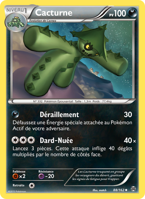 Cacturne 88 — Impulsion Turbo (French Pokémon TCG card)