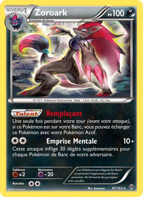 Zoroark 91 — Impulsion Turbo (French Pokémon TCG card)