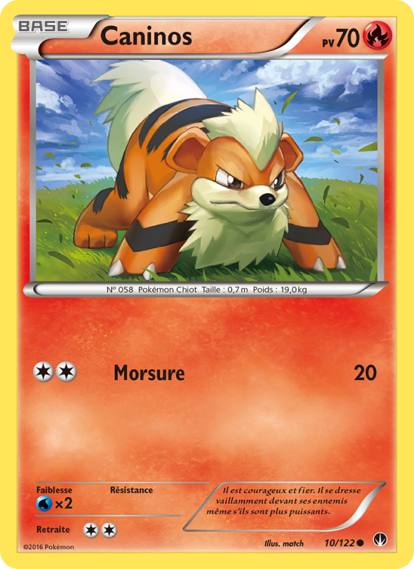 Caninos 10 — Rupture Turbo (French Pokémon TCG card)