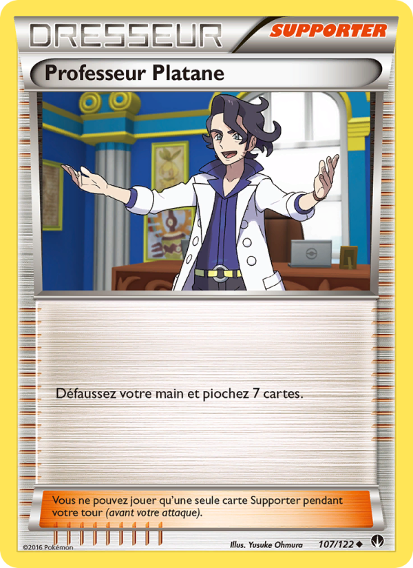 Professeur Platane 107 — Rupture Turbo (French Pokémon TCG card)