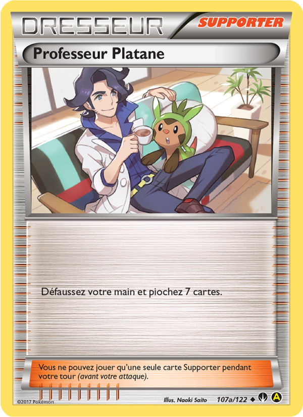 Professeur Platane 107a — Rupture Turbo (French Pokémon TCG card)