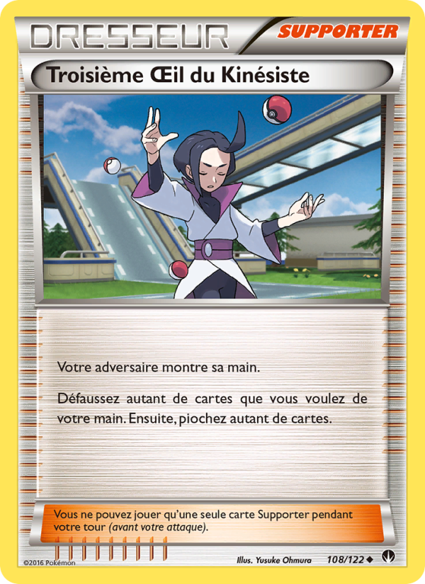 Troisième Œil du Kinésiste 108 — Rupture Turbo (French Pokémon TCG card)