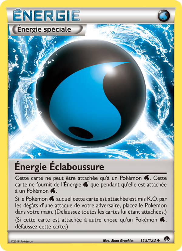 Énergie Éclaboussure 113 — Rupture Turbo (French Pokémon TCG card)