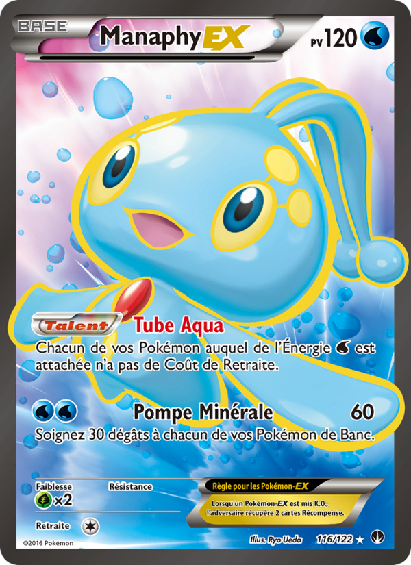 Manaphy EX 116 — Rupture Turbo (French Pokémon TCG card)