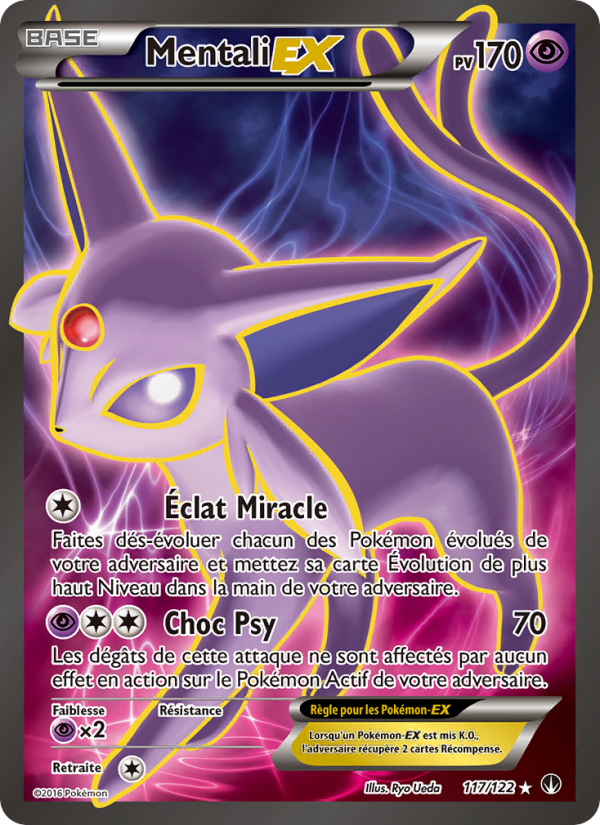 Mentali EX 117 — Rupture Turbo (French Pokémon TCG card)