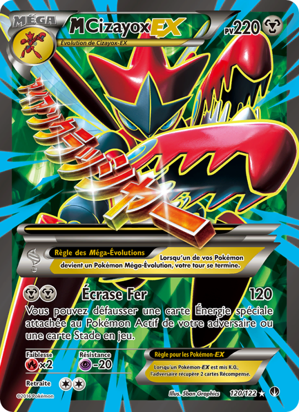 M-Cizayox EX 120 — Rupture Turbo (French Pokémon TCG card)