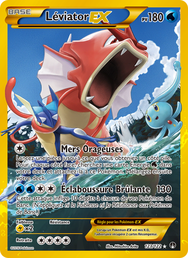 Léviator EX 123 — Rupture Turbo (French Pokémon TCG card)