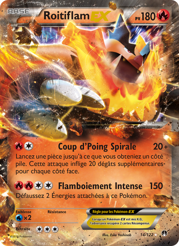Roitiflam EX 14 — Rupture Turbo (French Pokémon TCG card)