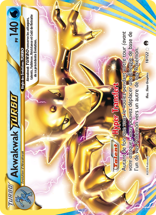 Akwakwak TURBO 18 — Rupture Turbo (French Pokémon TCG card)