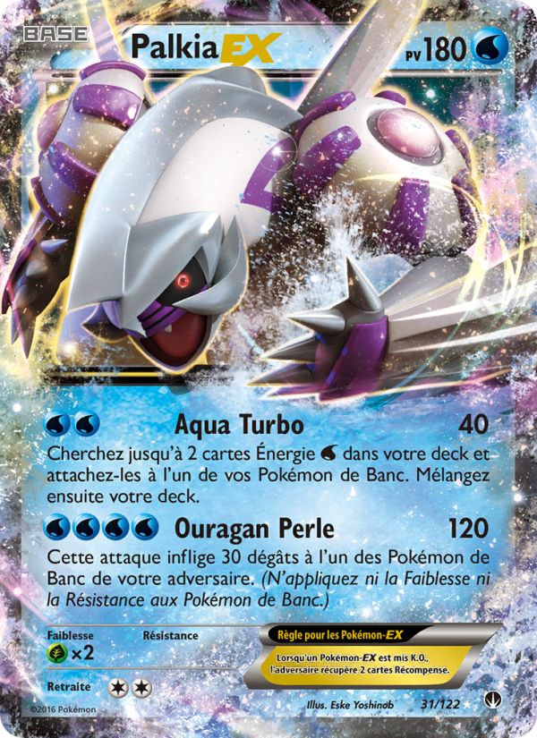 Palkia EX 31 — Rupture Turbo (French Pokémon TCG card)