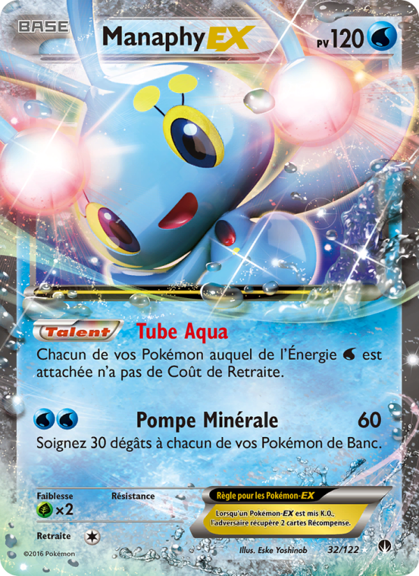 Manaphy EX 32 — Rupture Turbo (French Pokémon TCG card)