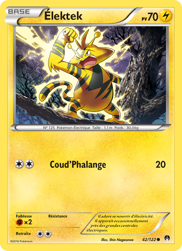 Élektek 42 — Rupture Turbo (French Pokémon TCG card)