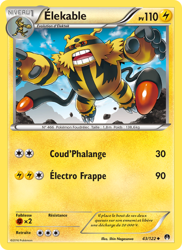 Élekable 43 — Rupture Turbo (French Pokémon TCG card)