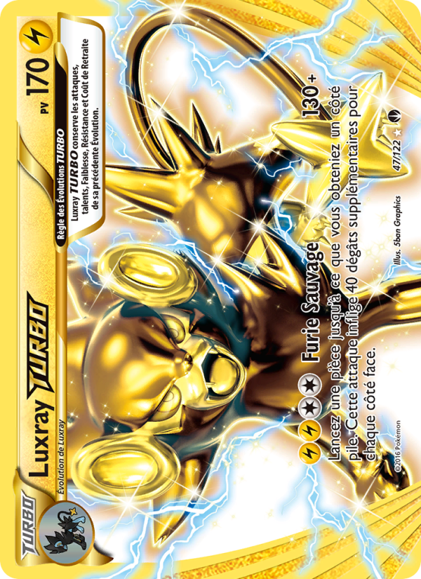 Luxray TURBO 47 — Rupture Turbo (French Pokémon TCG card)