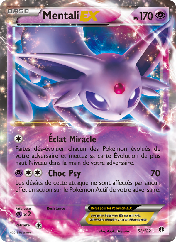 Mentali EX 52 — Rupture Turbo (French Pokémon TCG card)