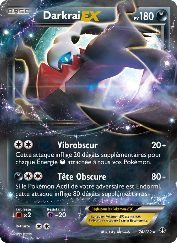 Darkrai EX 74 — Rupture Turbo (French Pokémon TCG card)