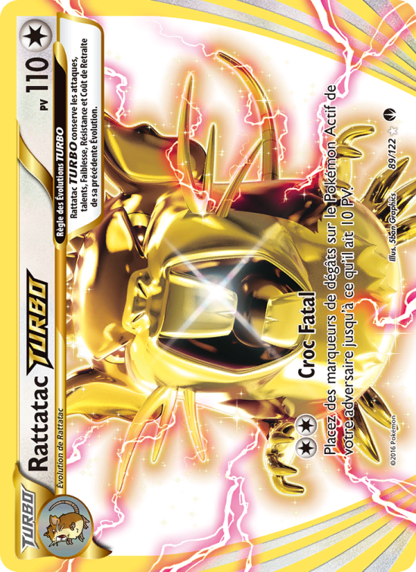 Rattatac TURBO 89 — Rupture Turbo (French Pokémon TCG card)