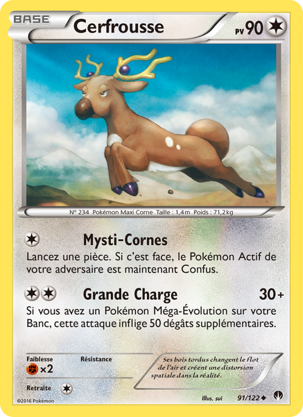 Cerfrousse 91 — Rupture Turbo (French Pokémon TCG card)