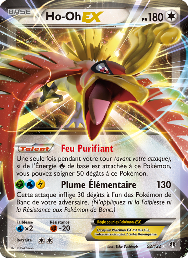 Ho-Oh EX 92 — Rupture Turbo (French Pokémon TCG card)