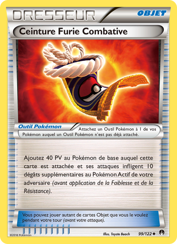 Ceinture Furie Combative 99 — Rupture Turbo (French Pokémon TCG card)