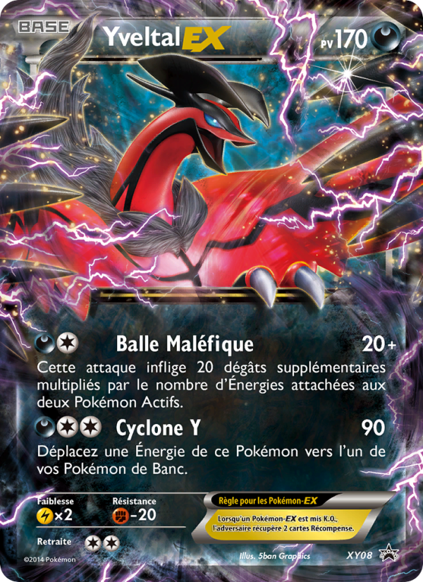 Yveltal EX XY08 — Promo XY (French Pokémon TCG card)