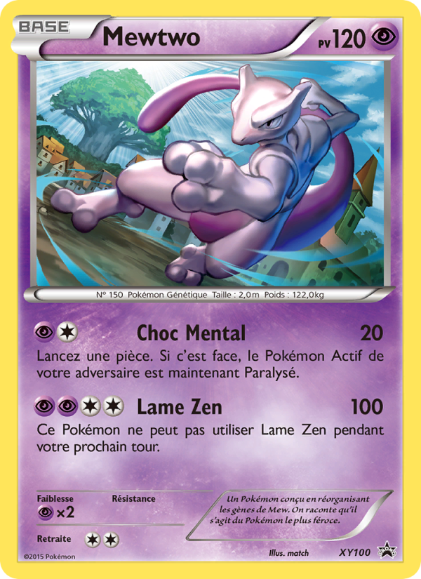 Mewtwo XY100 — Promo XY (French Pokémon TCG card)