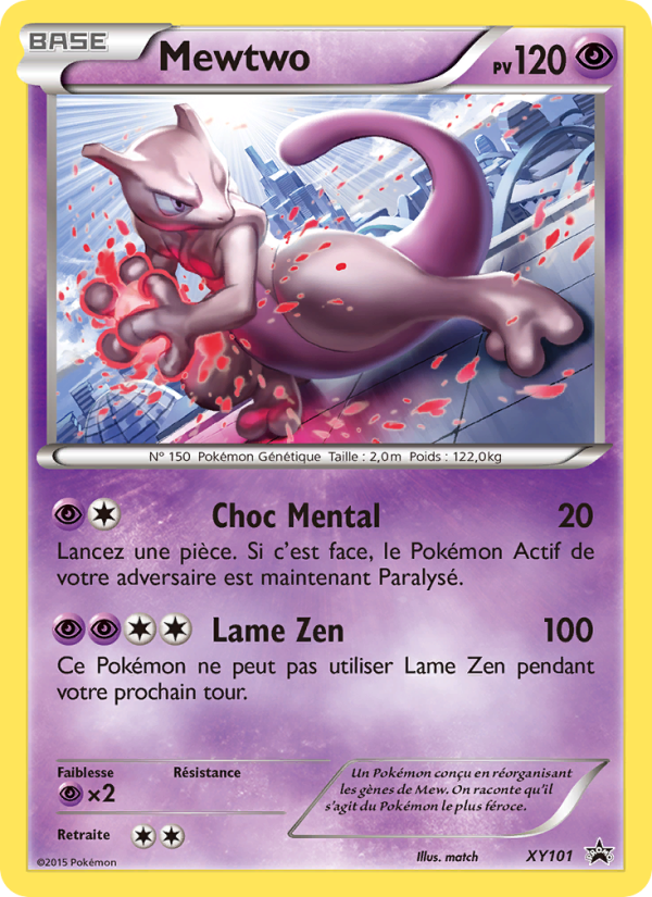 Mewtwo XY101 — Promo XY (French Pokémon TCG card)