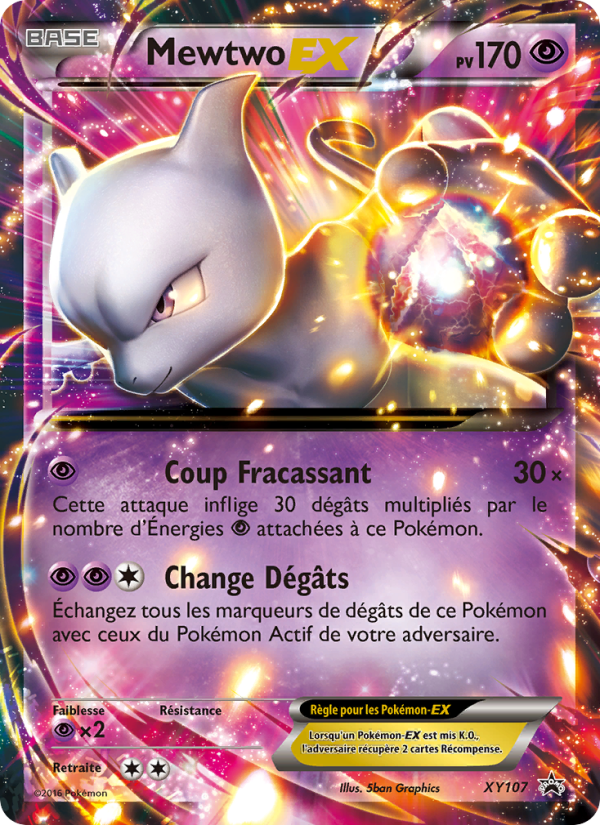 Mewtwo EX XY107 — Promo XY (French Pokémon TCG card)