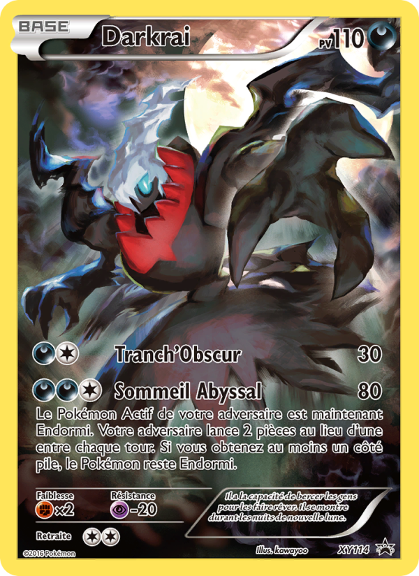 Darkrai XY114 — Promo XY (French Pokémon TCG card)