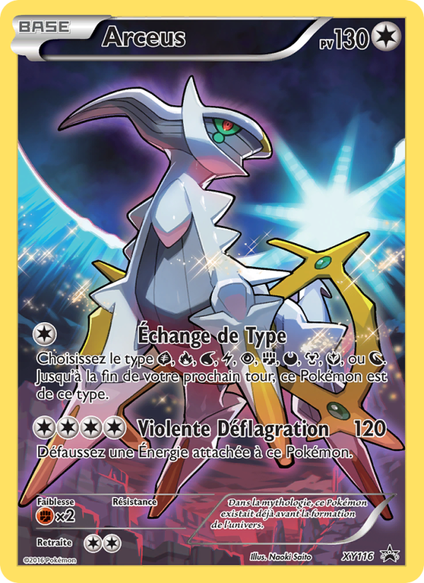 Arceus XY116 — Promo XY (French Pokémon TCG card)