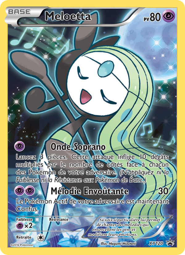Meloetta XY120 — Promo XY (French Pokémon TCG card)