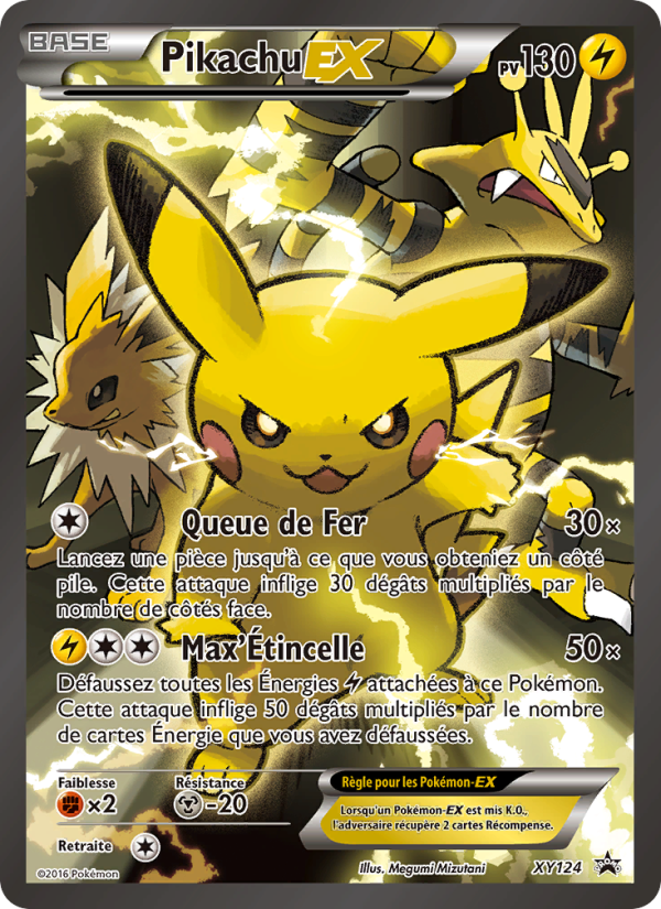 Pikachu EX XY124 — Promo XY (French Pokémon TCG card)