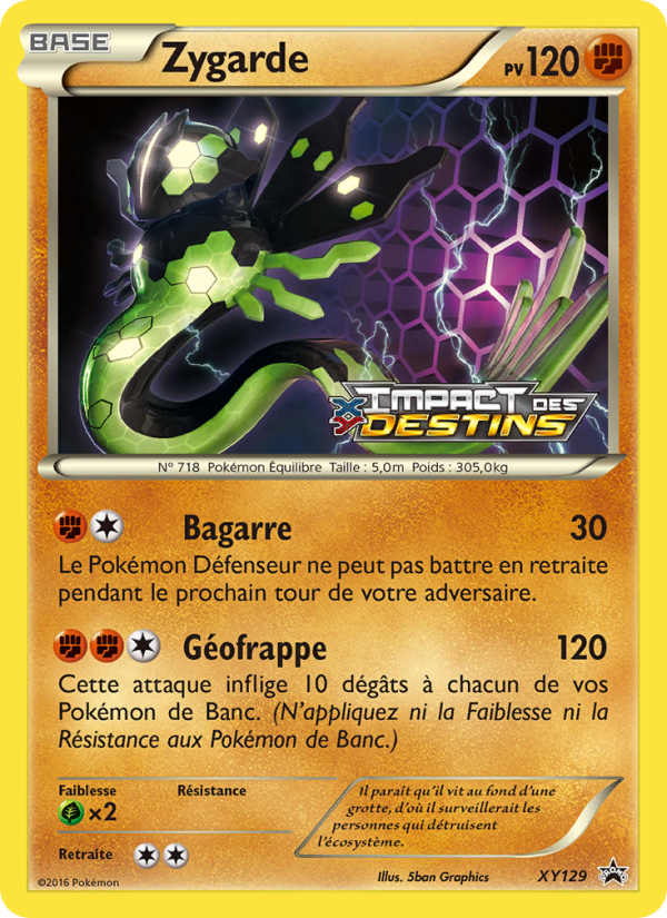 Zygarde XY129 — Promo XY (French Pokémon TCG card)