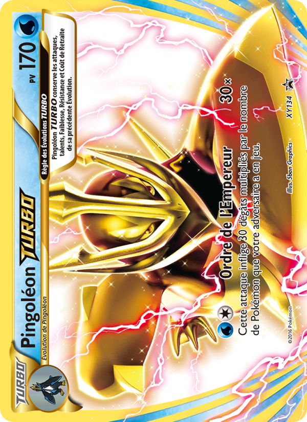 Pingoléon TURBO XY134 — Promo XY (French Pokémon TCG card)