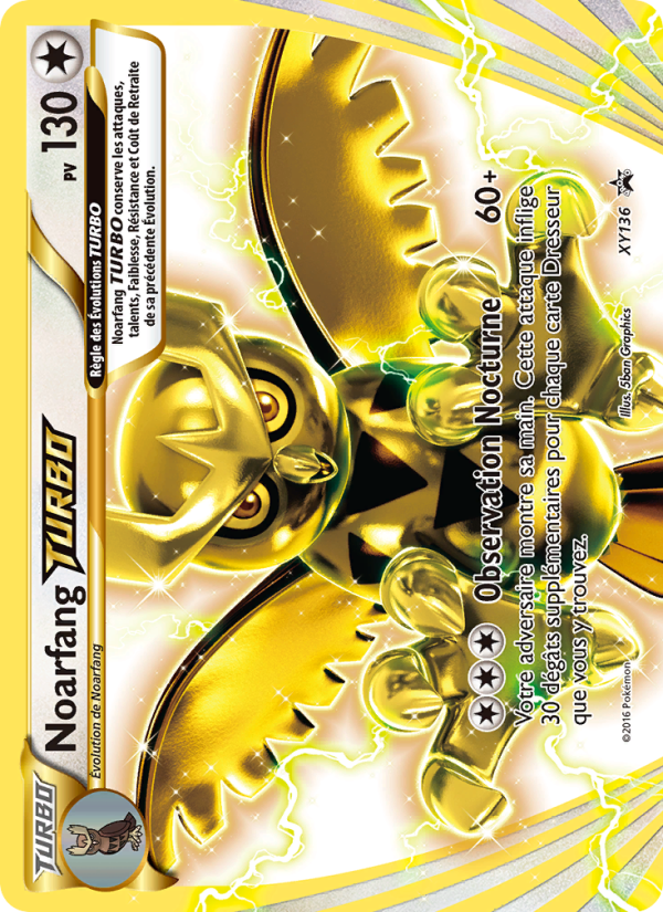 Noarfang TURBO XY136 — Promo XY (French Pokémon TCG card)