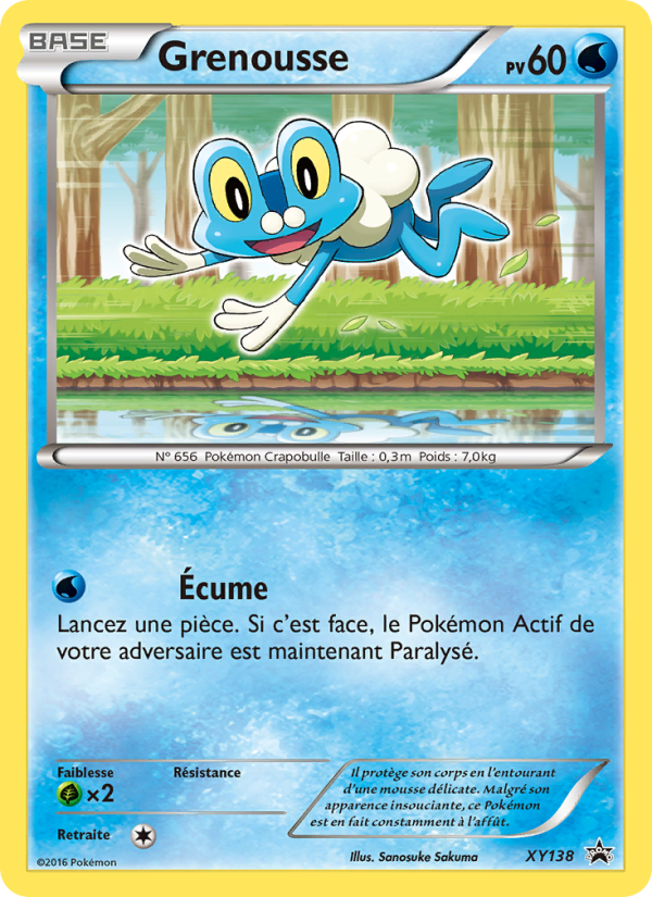 Grenousse XY138 — Promo XY (French Pokémon TCG card)