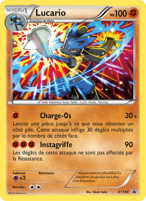 Lucario XY140 — Promo XY (French Pokémon TCG card)