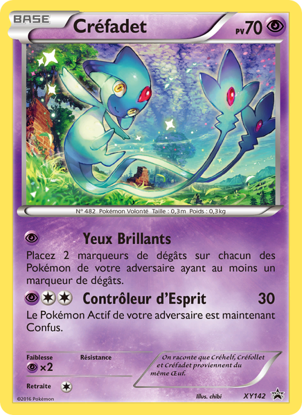 Créfadet XY142 — Promo XY (French Pokémon TCG card)