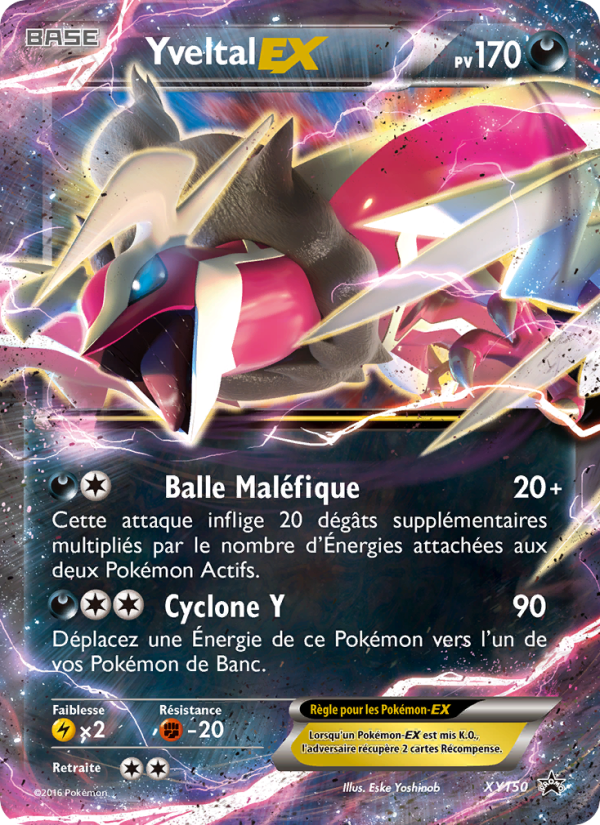 Yveltal EX XY150 — Promo XY (French Pokémon TCG card)