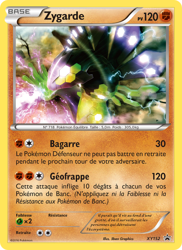 Zygarde XY152 — Promo XY (French Pokémon TCG card)