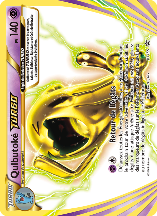 Qulbutoké TURBO XY155 — Promo XY (French Pokémon TCG card)