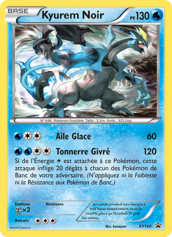 Kyurem Noir XY160 — Promo XY (French Pokémon TCG card)