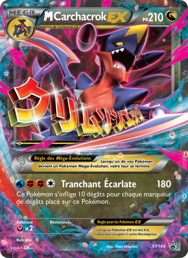 M-Carchacrok-EX XY168 — Promo XY (French Pokémon TCG card)