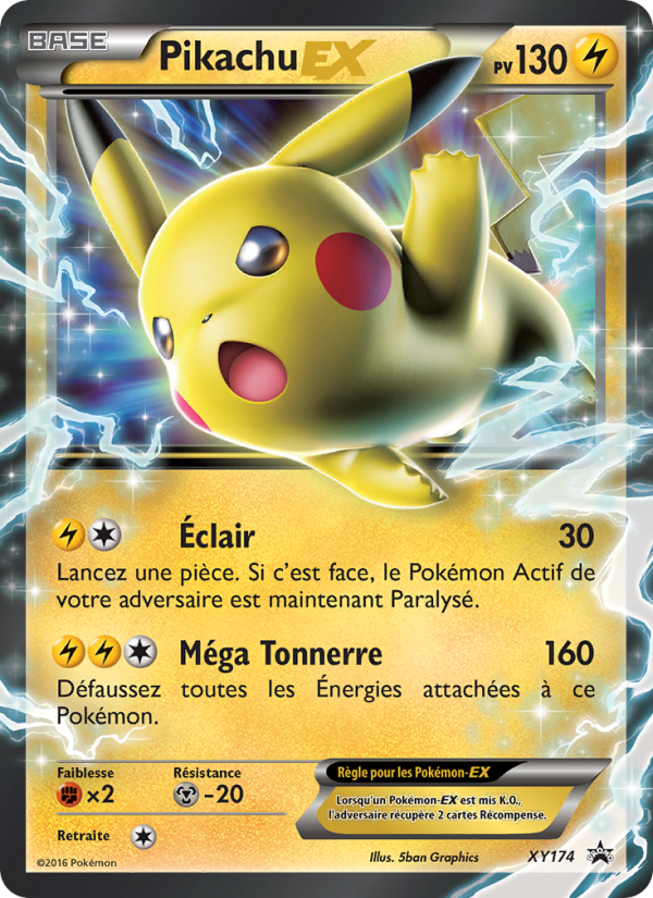 Pikachu-EX XY174 — Promo XY (French Pokémon TCG card)