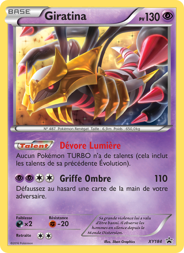 Giratina XY184 — Promo XY (French Pokémon TCG card)