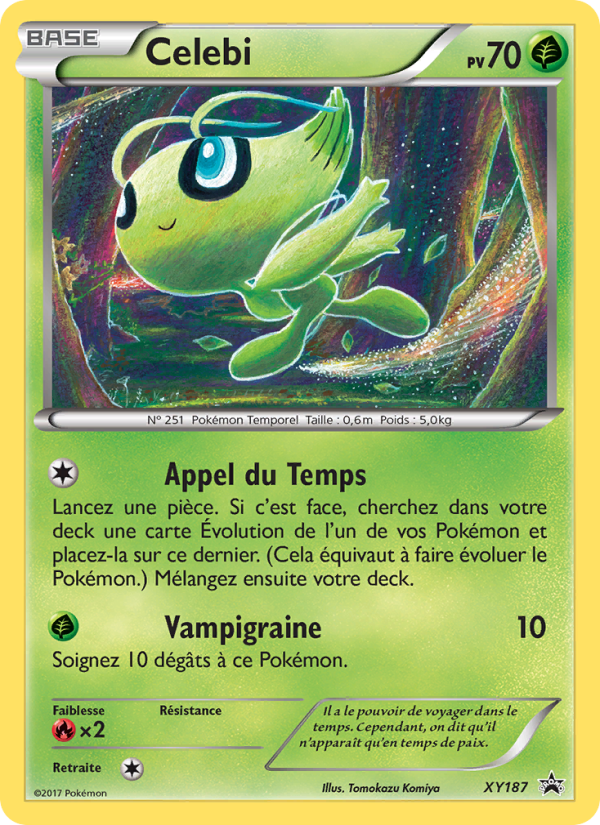 Celebi XY187 — Promo XY (French Pokémon TCG card)