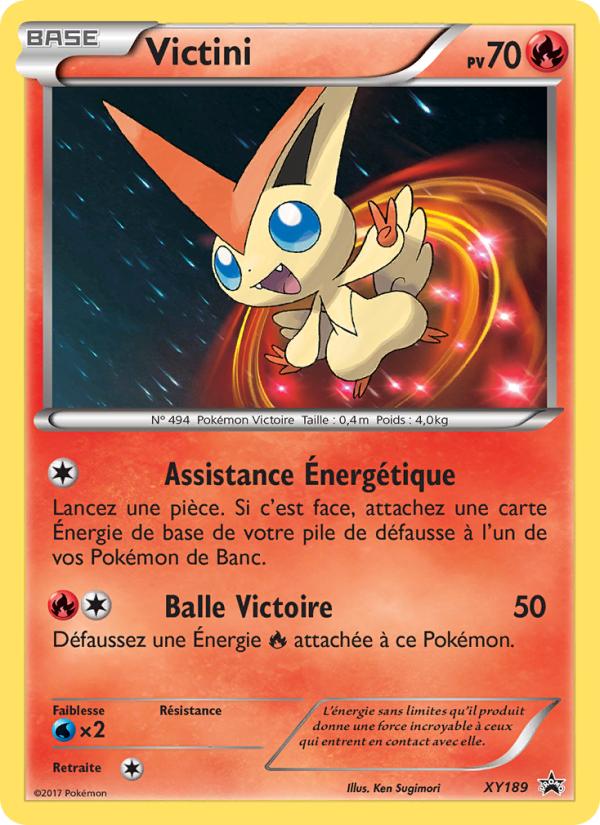 Victini XY189 — Promo XY (French Pokémon TCG card)